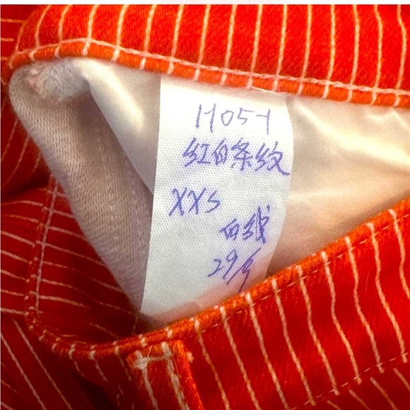 Fashion Brand Company Red Railroad Striped Denim - Picture 12 of 12